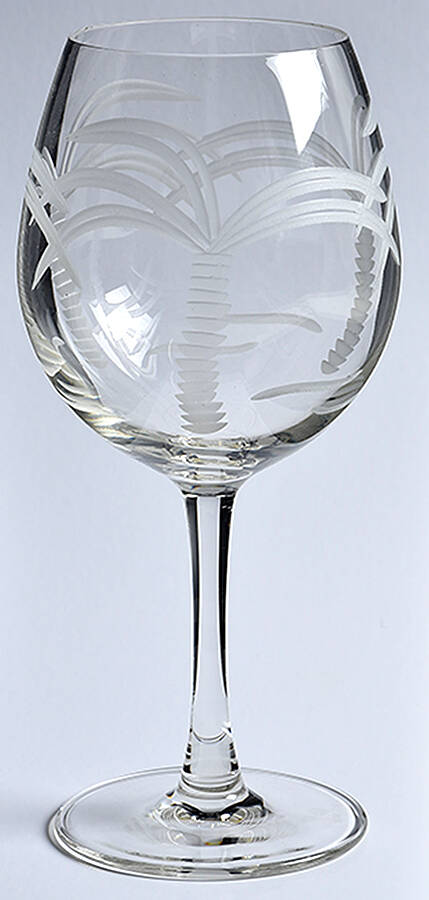 Palm Tree Red Wine Balloon by Rolf Glass-1