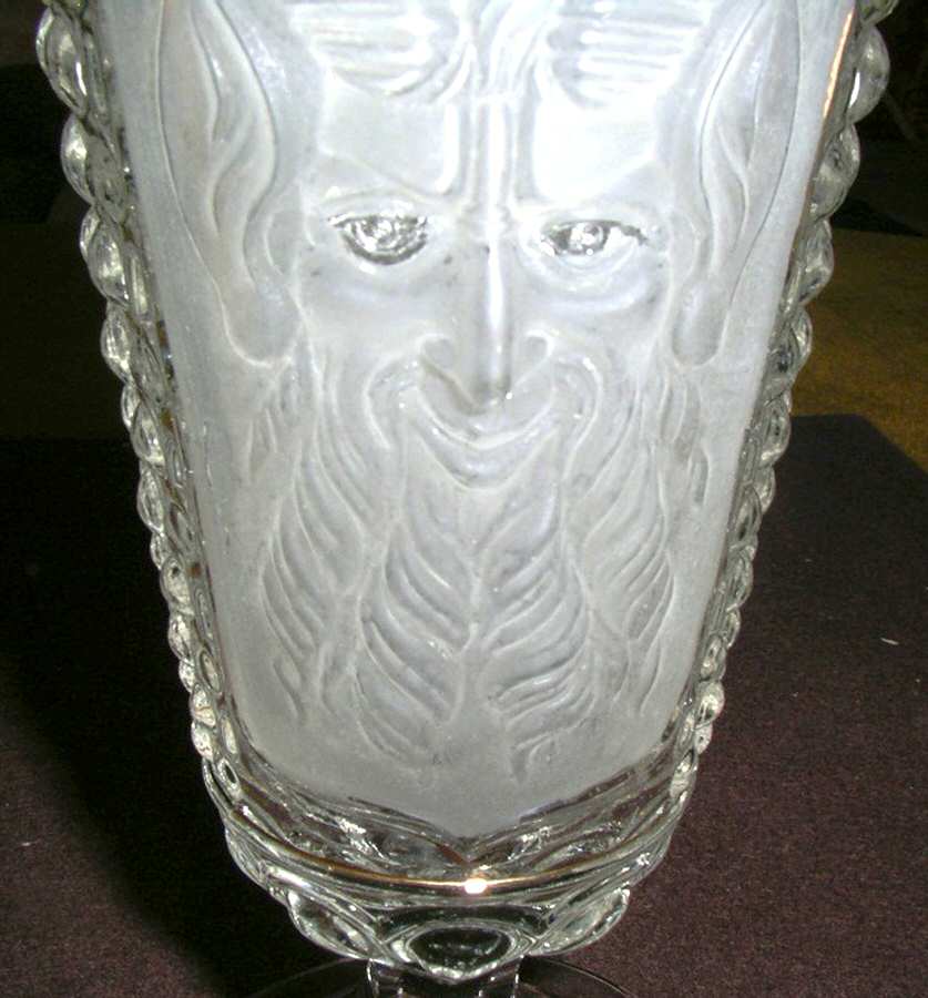 Mephistopheles Water Goblet by S Reich Glass Company-1