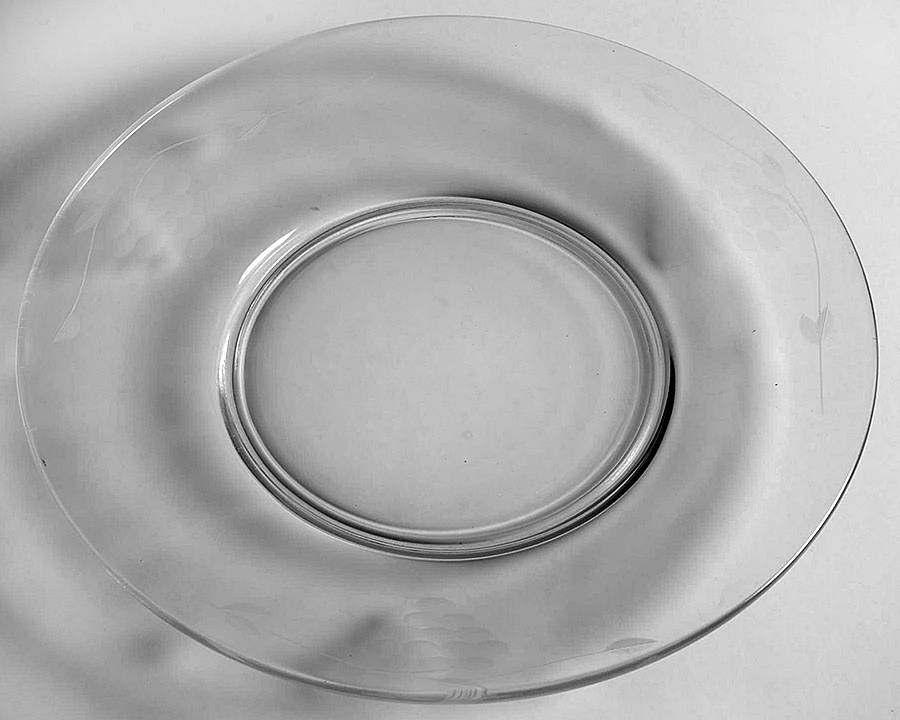 Grape (Cut #3, Stem #736) Luncheon Plate by Standard Glass-1