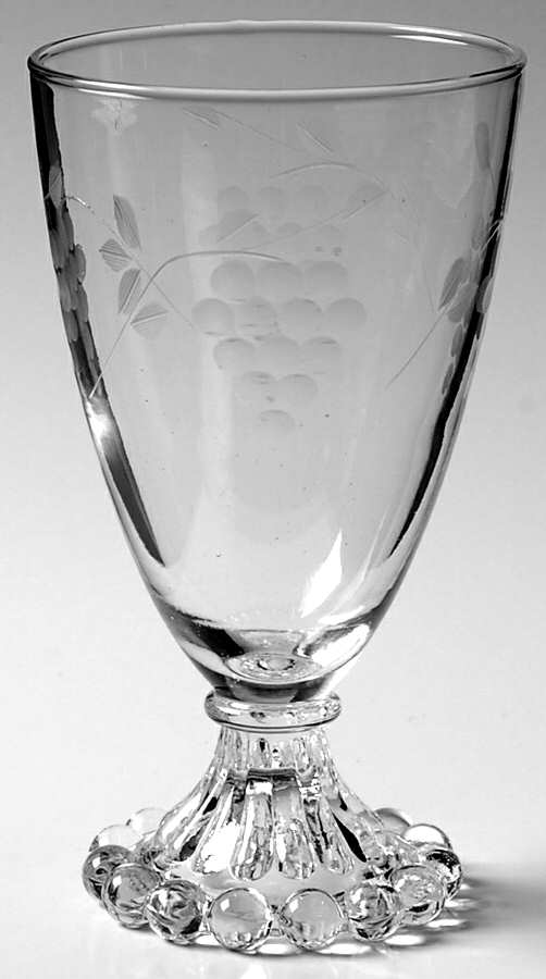 Grape (Cut #3, Stem #736) Water Goblet by Standard Glass-1