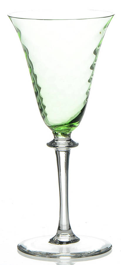Garda Green (Swirl Optic) Cordial Glass by F Schmidt-1