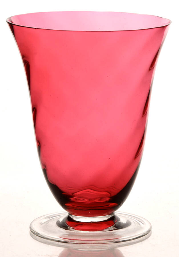Garda Rose (Swirl Optic) Footed Dessert by F Schmidt-1