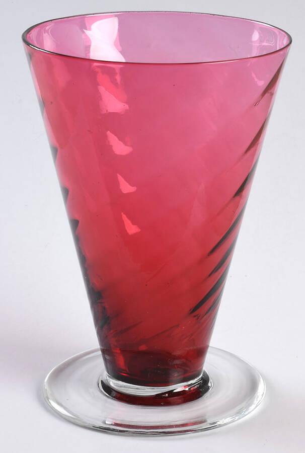 Garda Rose (Swirl Optic) Footed Tumbler by F Schmidt-1