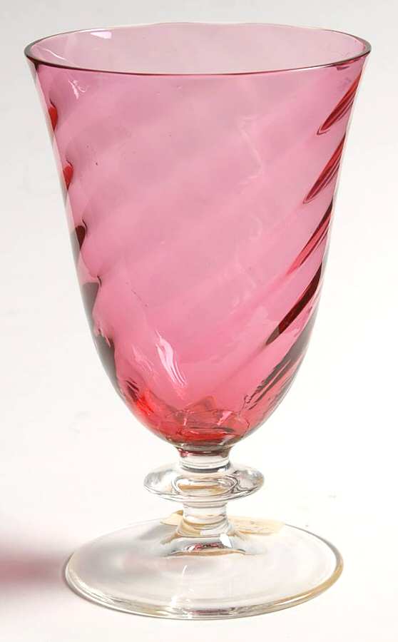 Garda Rose (Swirl Optic) Juice Glass by F Schmidt-1