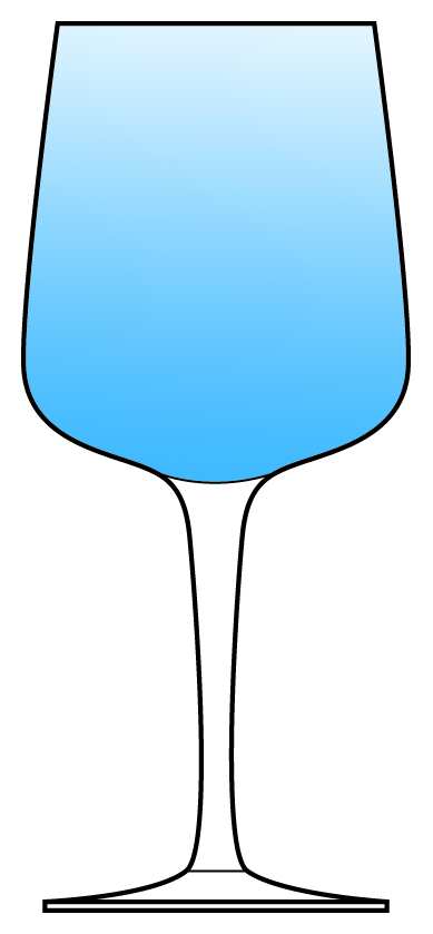 Classic Blue Water Goblet by Society Crystal-1