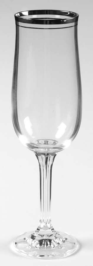 Royal Platinum Fluted Champagne by Society Crystal-1