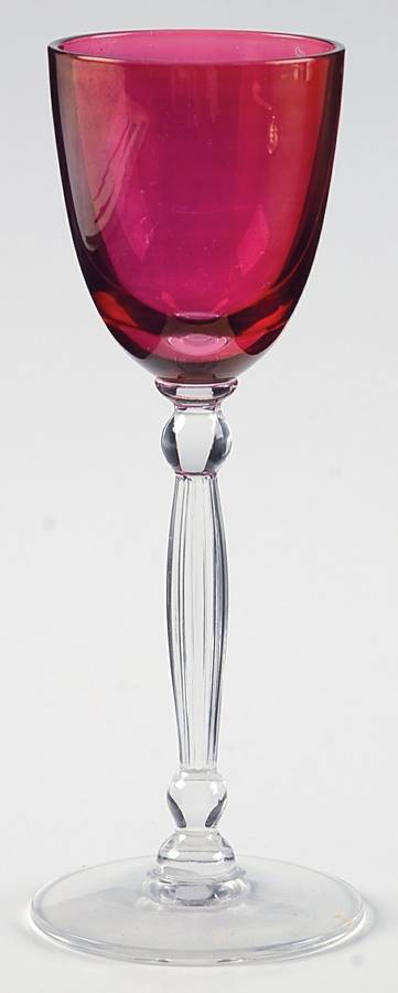 993-Cranberry Flash Cordial Glass by Seneca-1