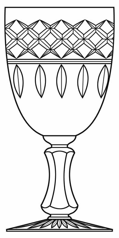 Cut 1055 Water Goblet by Seneca-1