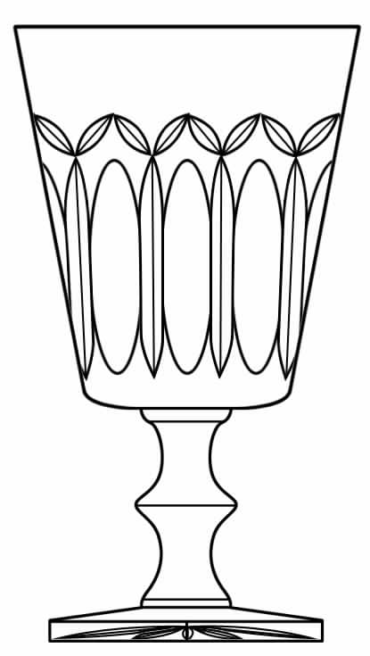 Cut 1294 Water Goblet by Seneca-1