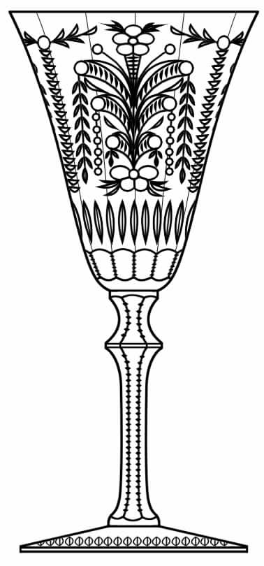 Cut 259 Water Goblet by Seneca-1