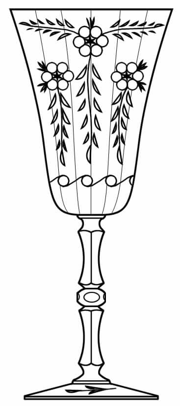 Cut 286 Water Goblet by Seneca-1