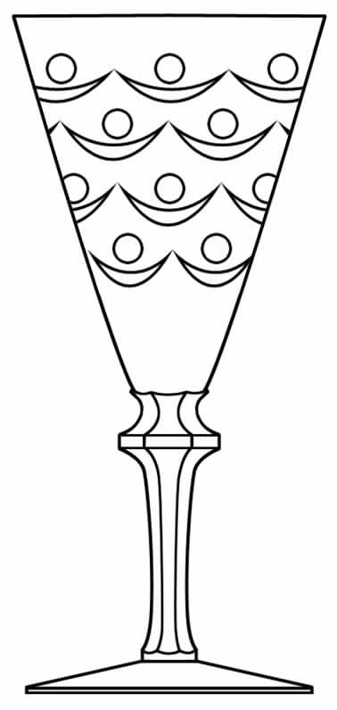 Cut 627 Water Goblet by Seneca-1