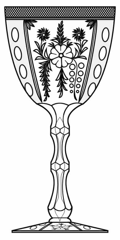Cut 798 Water Goblet by Seneca-1