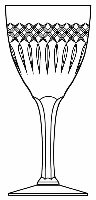 Cut 808 Water Goblet by Seneca-1