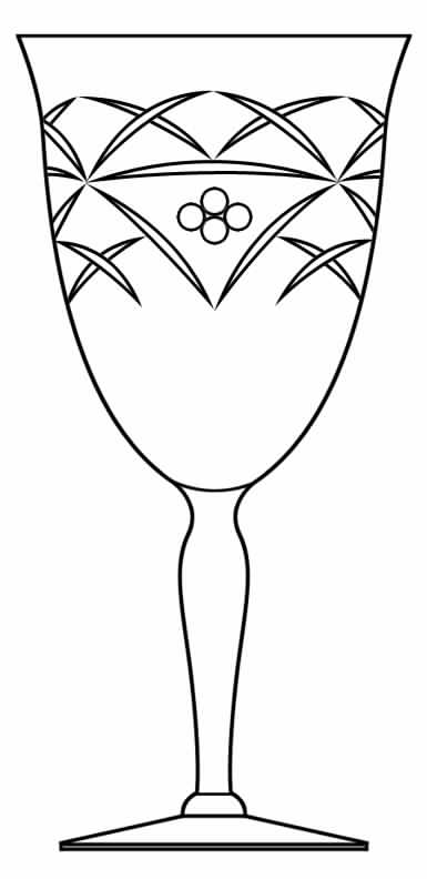 Cut 832 Water Goblet by Seneca-1
