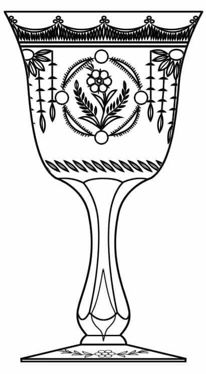 Cut 870 Water Goblet by Seneca-1
