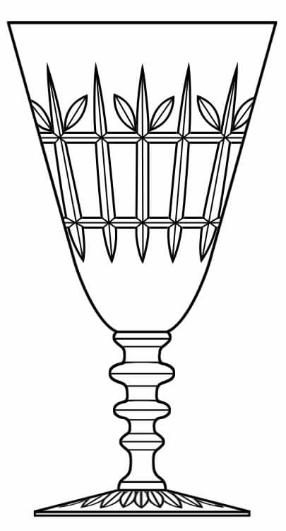 Cut 957 Water Goblet by Seneca-1