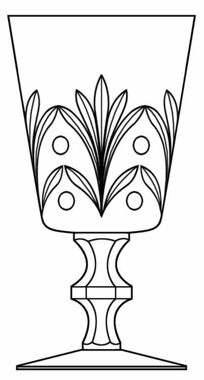 Cut 967 Water Goblet by Seneca-1