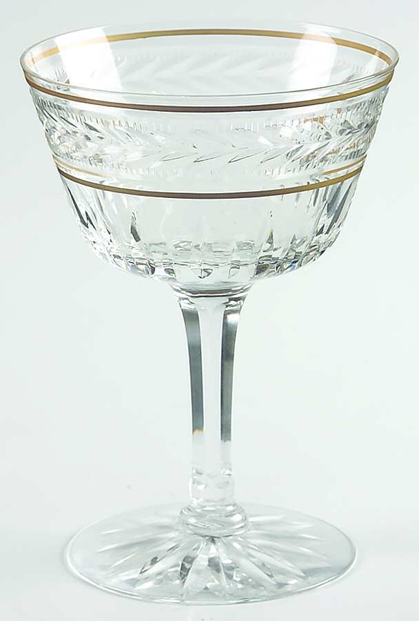 Gold Brocade Champagne/Tall Sherbet by Seneca-1