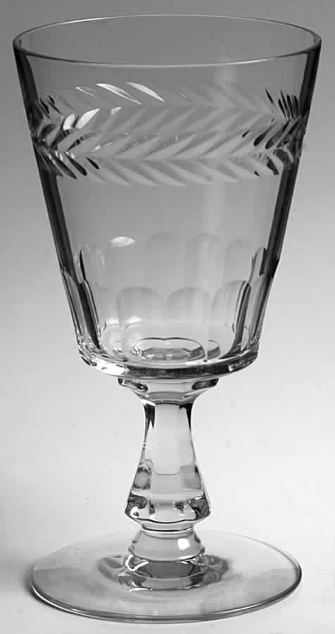 Laurel (Round Base) Water Goblet by Seneca-1