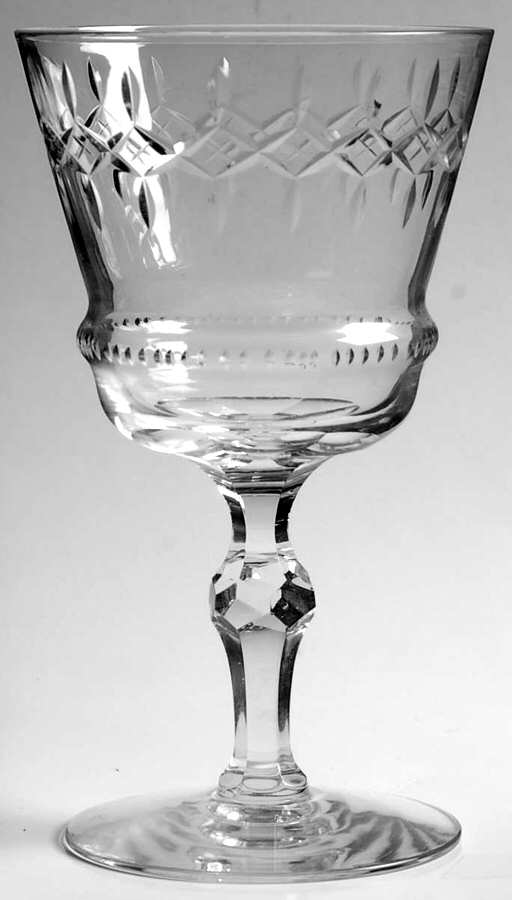Portland (Stem 517, Cut 1045) Water Goblet by Seneca-1