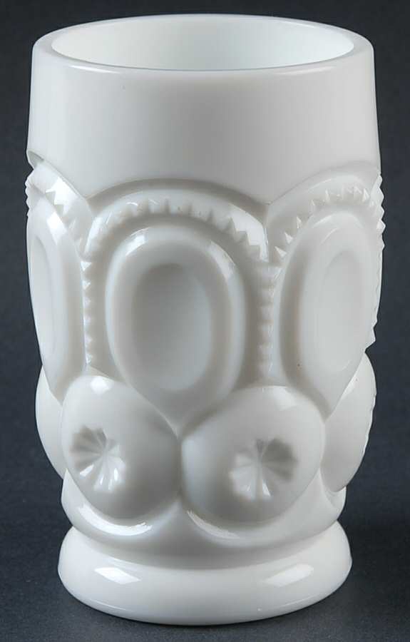 Moon and Star Milk Glass 11 Oz Flat Tumbler by Smith Glass -1