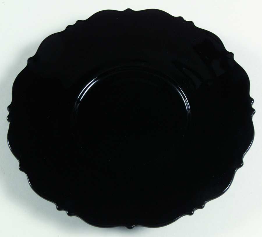 Mt. Pleasant Black (Black Amethyst) Luncheon Plate by Smith Glass -1