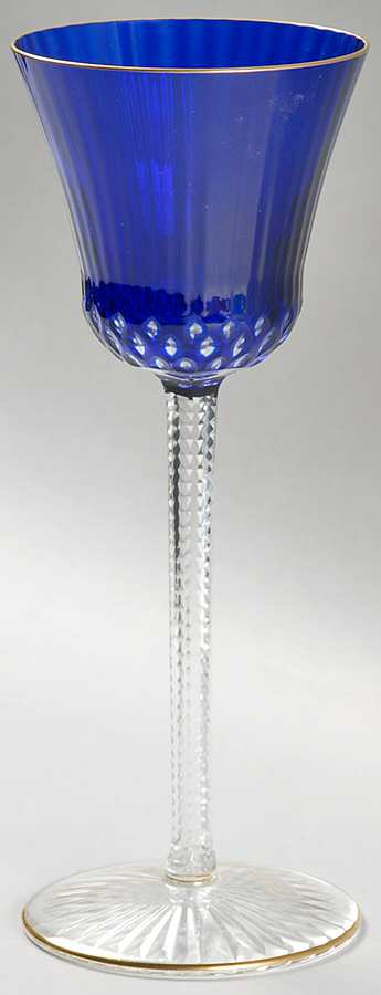 Apollo Gold Dark Blue Hock Wine by St Louis-1