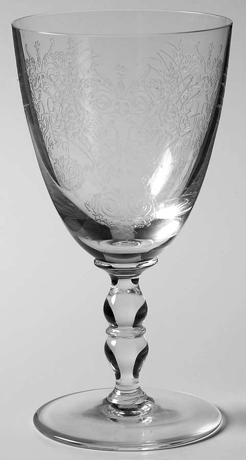 Jardin D'Eden Engraved Continental Goblet by St Louis-1