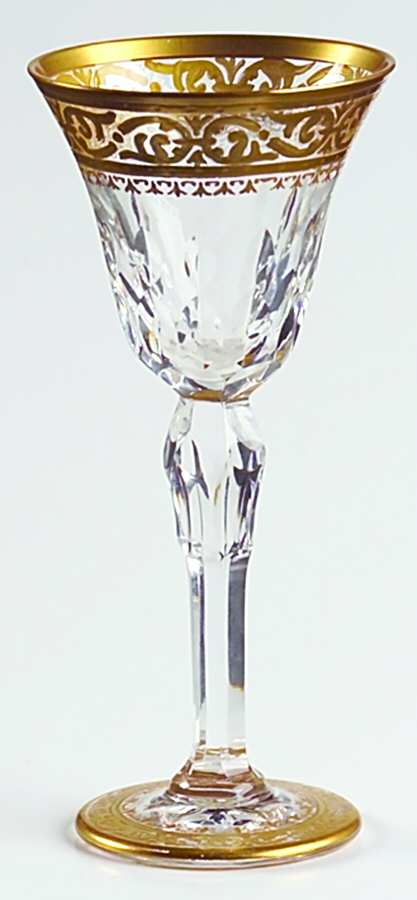 Stella (Gold Encrusted) Cordial Glass by St Louis-1