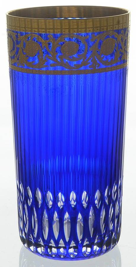 Thistle Cobalt Blue Highball by St Louis-1