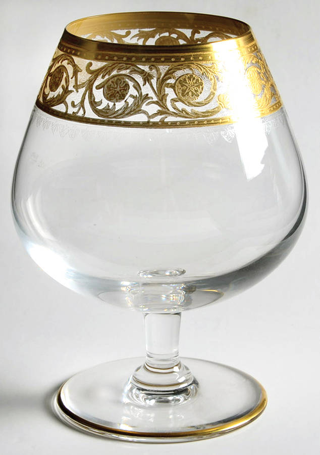 Thistle Brandy Glass by St Louis-1