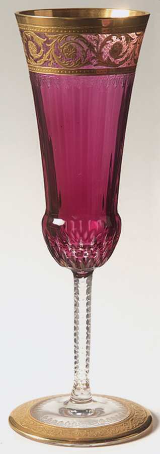 Thistle Amethyst Fluted Champagne by St Louis-1
