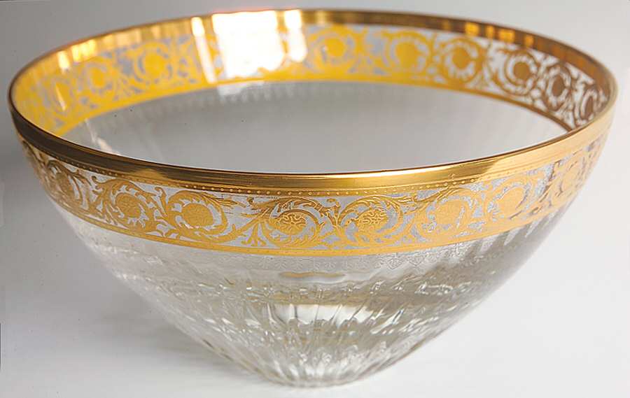 Thistle Bowl for Caviar Set by St Louis-1