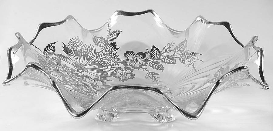Springtime 12" Round Crimped Bowl by Silver City-1