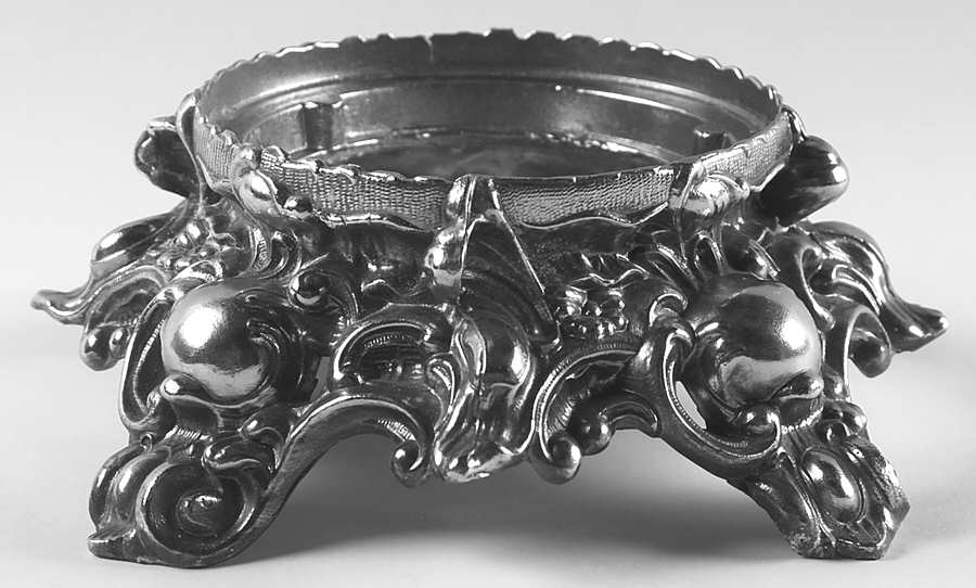 Daisy and Button Clear (Punch Set) Metal Punch Bowl Stand by Smith Glass -1