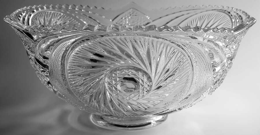 Aztec Punch Bowl by Smith Glass -1