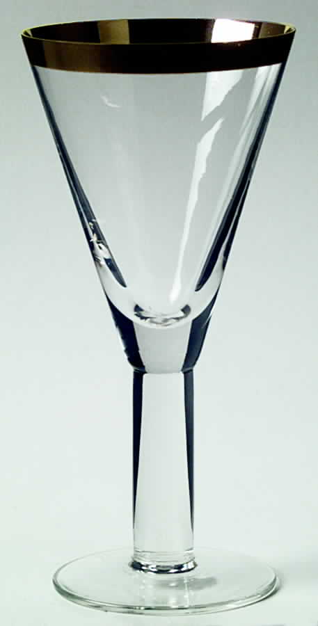 Neopolitan Gold Water Goblet by Smyers-1