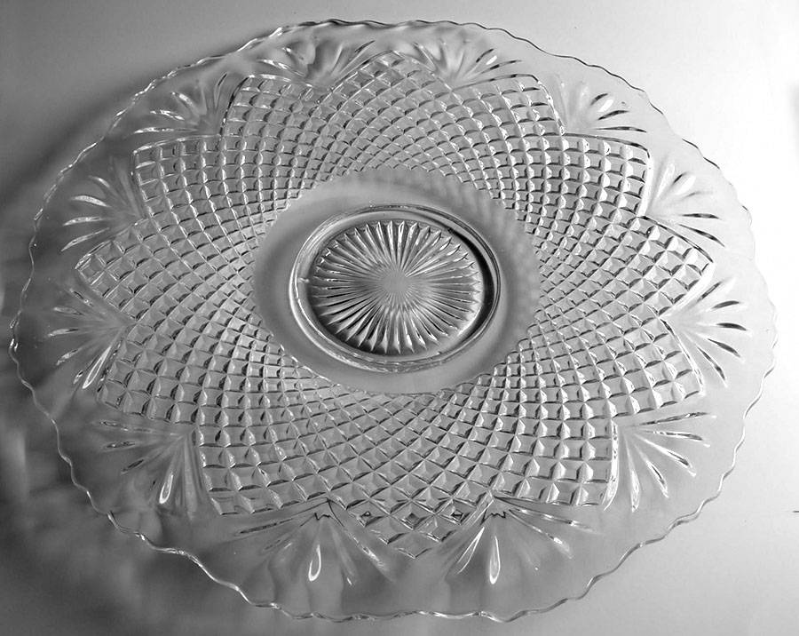 Pineapple 23" Torte Plate by Smith Glass -1