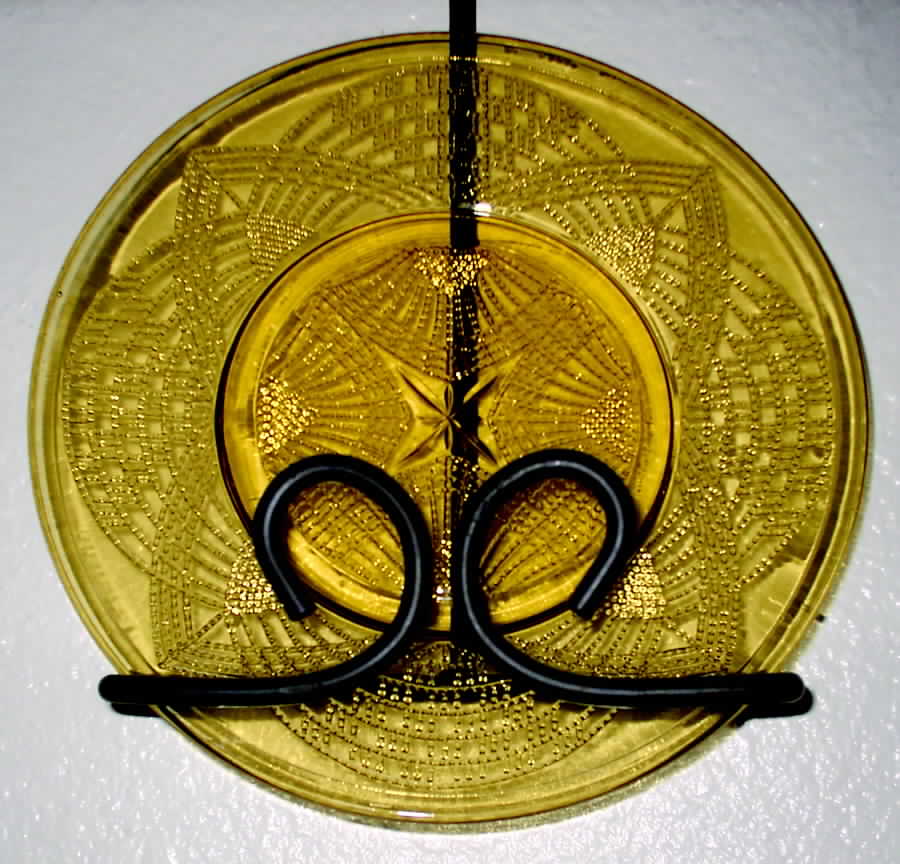Romanesque Amber 8" Salad Plate by Smith Glass -1