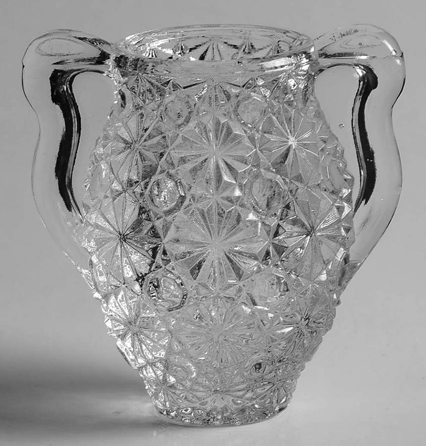 Daisy and Button Clear 2" Urn Vase by Smith Glass -1
