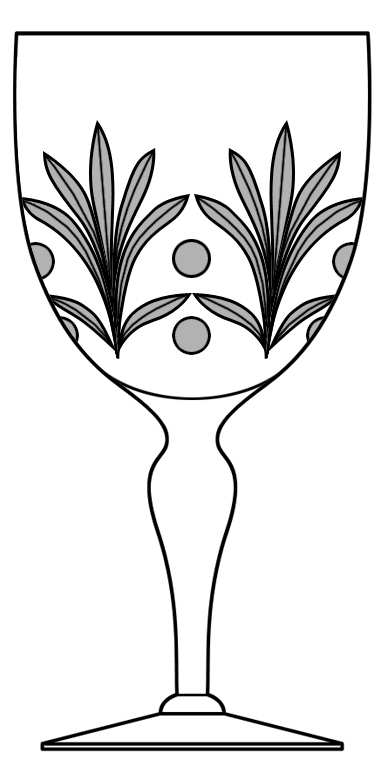 Sherwood (Gray Cut) Water Goblet by Seneca-1