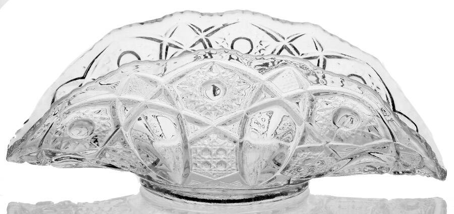 Quintec Clear Banana Bowl by Smith Glass -1