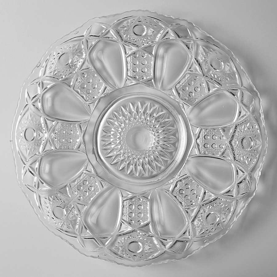 Quintec Clear 10" Sandwich Plate by Smith Glass -1