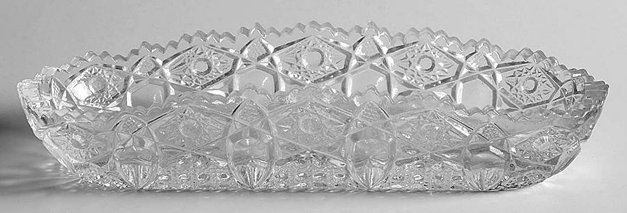 Quintec Clear 8" Pickle Dish by Smith Glass -1