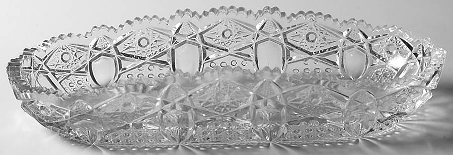 Quintec Clear 10" Oval Celery by Smith Glass -1