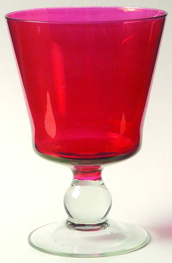 1726 Ruby Flash Water Goblet by Seneca-1