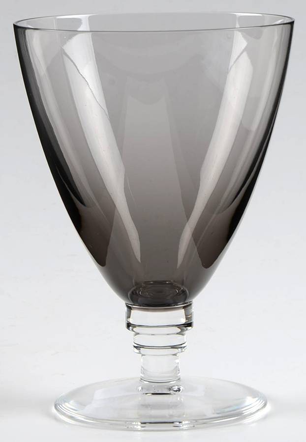 Annapolis Grey Continental Goblet by St Louis-1
