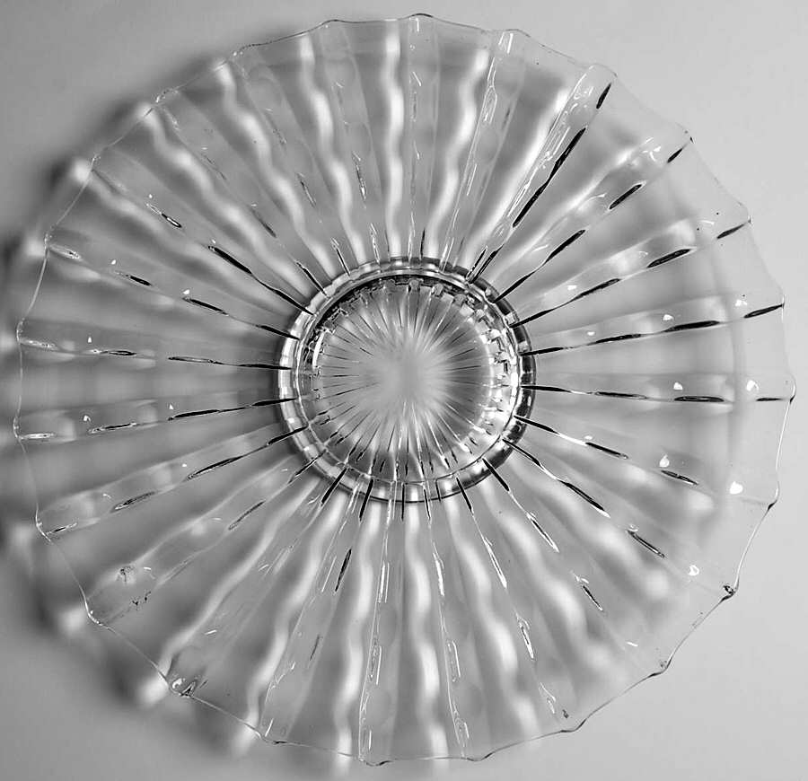 Broken Column Clear Punch Bowl Underplate by Smith Glass -1