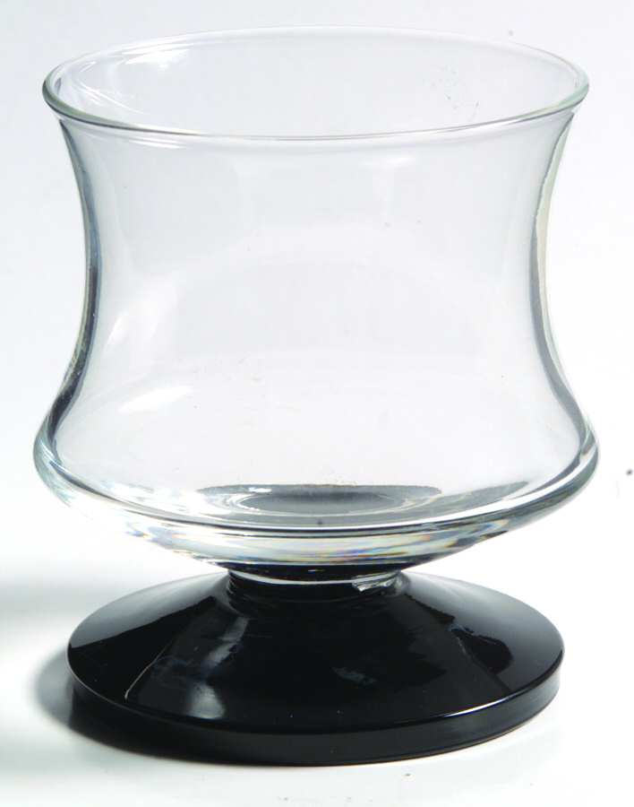 Fashionables Black and Clear (Non Optic) Juice/Wine Glass by Seneca-1